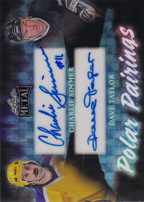 2026 Leaf Metal Hockey	Polar Pairings #PP-06 Charlie Simmer & Dave Taylor 1/1
